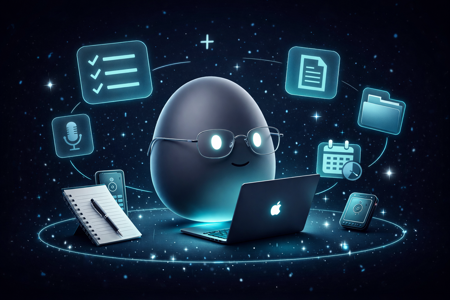 Agent managing notes, tasks and files